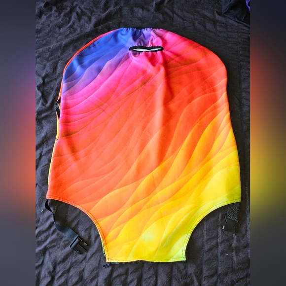 5 For $25✨New Striped Rainbow Suitcase Cover Luggage Protector Large Checked Bag - Picture 3 of 5